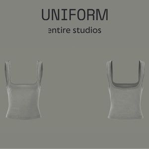 Entire Studios Square Neck Tank Top Rhino
